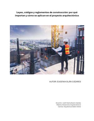 Leyes, códigos y reglamentos de construcción