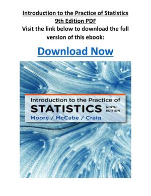 Introduction To The Practice Of Statistics 9th Edition Pdf