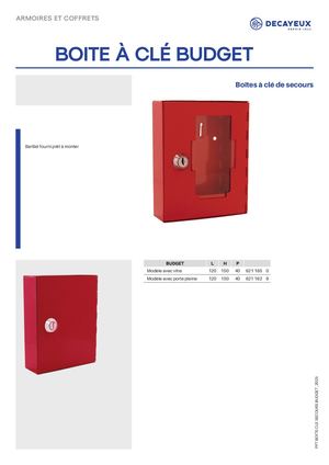 Boîtier Clé Budget 257 0719 00