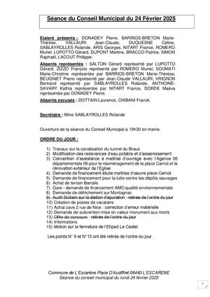 2025 02 24 Conseil Municipal
