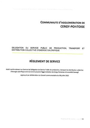 64 - Règlement de service