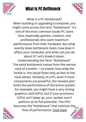 What Is Pc Bottleneck