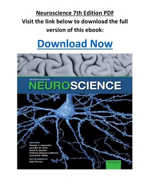 Neuroscience 7th Edition Pdf