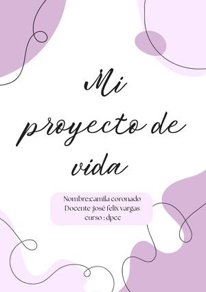 El futuro de mi vida ( mi proyecto de vida )