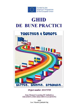 Ghid de bune practici ” Together4Europe” ( ediția I)