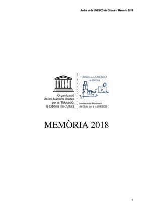 Memoria anual 2018