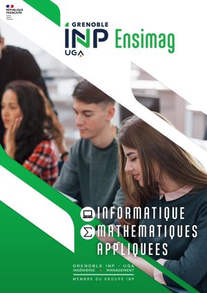 Grenoble INP - Ensimag, UGA | 2023 Plaquette A4