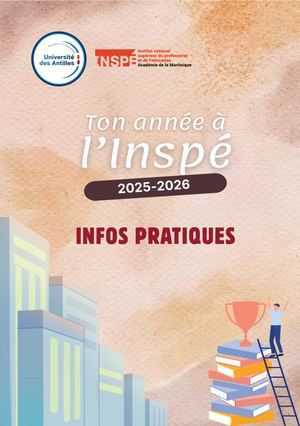 Infos 2025-2026 Inspé Martinique