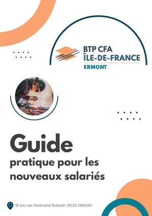 Guide Pratique Des Nouveaux Personnels
