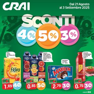 Volantino Crai Regina dal 21 agosto al 3 settembre