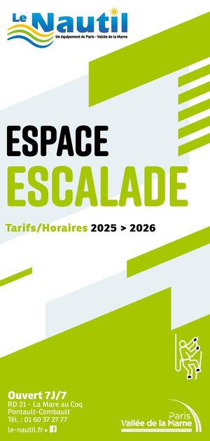 Le Nautil - Espace Escalade 2025 / 2026