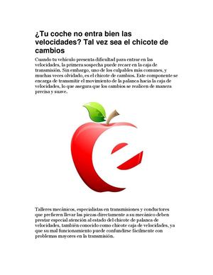 Tu Coche No Entra Bien Las Velocidades Tal Vez Sea El Chicote De Cambios