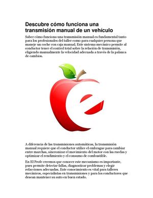 Descubre Cómo Funciona Una Transmisión Manual De Un Vehículo