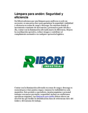 Lámpara Para Andén Seguridad Y Eficiencia