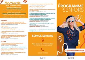 Programme seniors SEPT OCT 2025