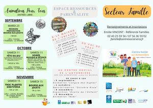 PROGRAMME SECTEUR FAMILLES