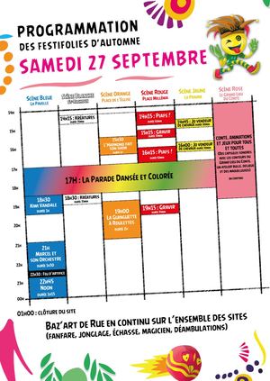 Festifolies d'Automne - programmation 2025