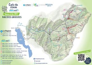 Carte du réseau Aravis Bus