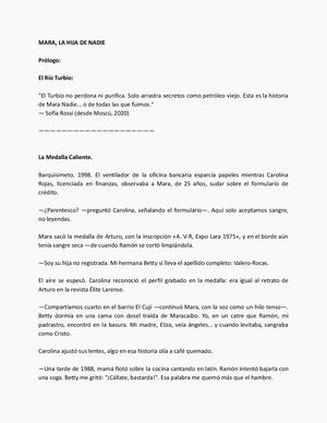 Mara, La Hija De Nadie