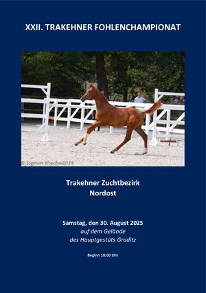 XXII. Trakehner Fohlenchampionat ZB Nordost 2025