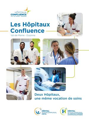 Plaquette de présentation des Hôpitaux Confluences