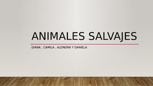 Animales Salvajes