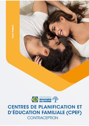 Contraception - Centre de planification et d'éducation familiale (CPEF)