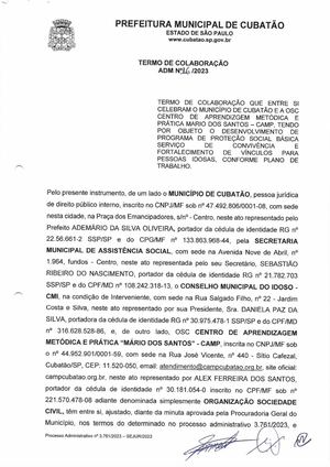 01 Termo De Colaboração N° 16 2023