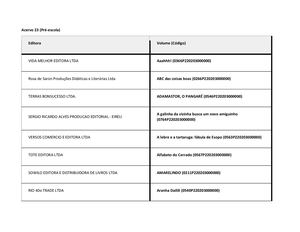 PNLD Literário Educação Infantil - Acervo 23