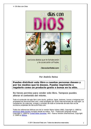 30 Días Con Dios Pdf