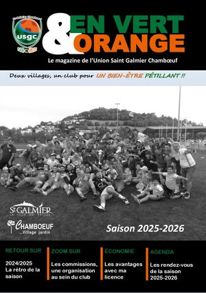 Livret Accueil Usgc 2025 2026 En Vert & Orange