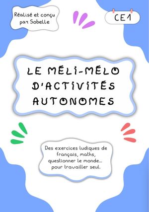 Méli Mélo Ce1 2025 Extrait