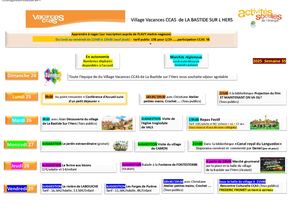 Programme Semaine 35
