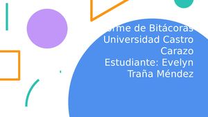 Informe De Bitácoras