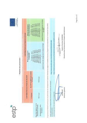 Taux Applicables Erasmus+ 2025