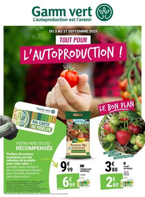 Catalogue Gamm Vert - Septembre 2025