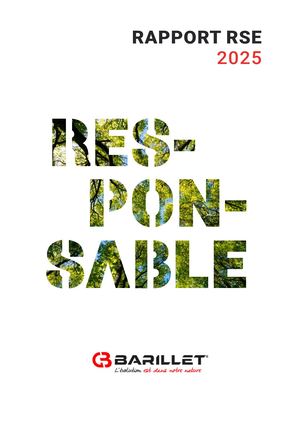 Rapport RSE Groupe Barillet 2025