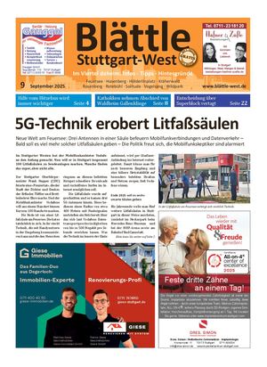 Blättle Stuttgart-West 9/2025
