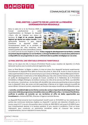 Lamotte, fer de lance de l'expérimentation du Pinel breton - 10 juin 2020