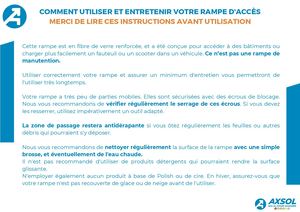 Rampes en fibre de verre - Entretien et pose