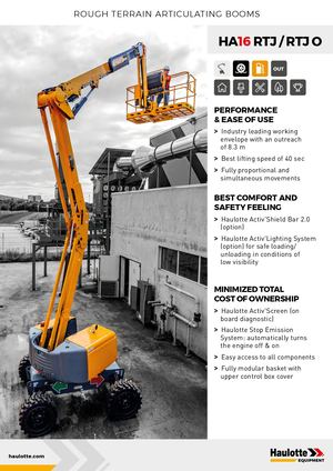 HA16 RTJ / RTJ O Datasheet - EN