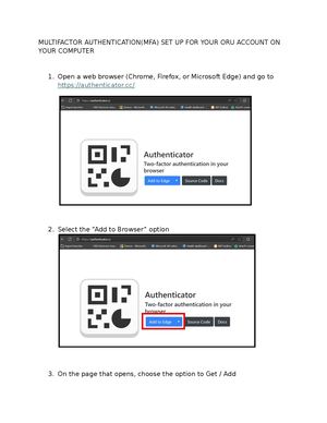 Browser-Based MFA Setup Instructions