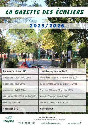 Gazette des écoliers 2025 2026