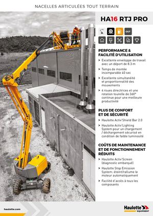 HA16 RTJ PRO - FR - Fiche technique