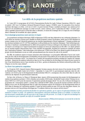 LA NOTE DU CESA N°604