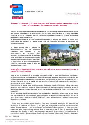 Lamotte Sacib lance la commercialisation du programme  Ker Silva à Dinard - 24 septembre 2021