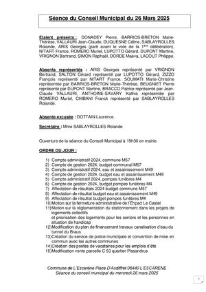 2025 03 26 CR Conseil Municipal