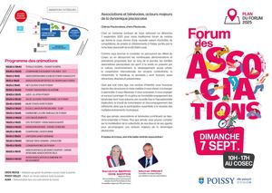 Dépliant Forum des associations 2025