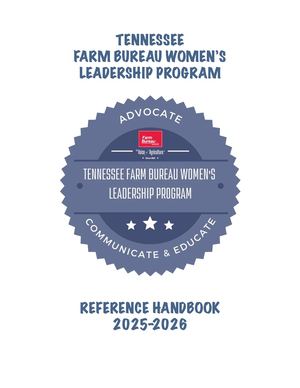 Tennessee Farm Bureau Women's Leadership Program Handbook 2025-2026