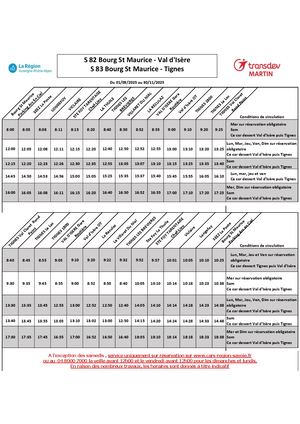 Bus intersaison 05/05 au 04/07/2025